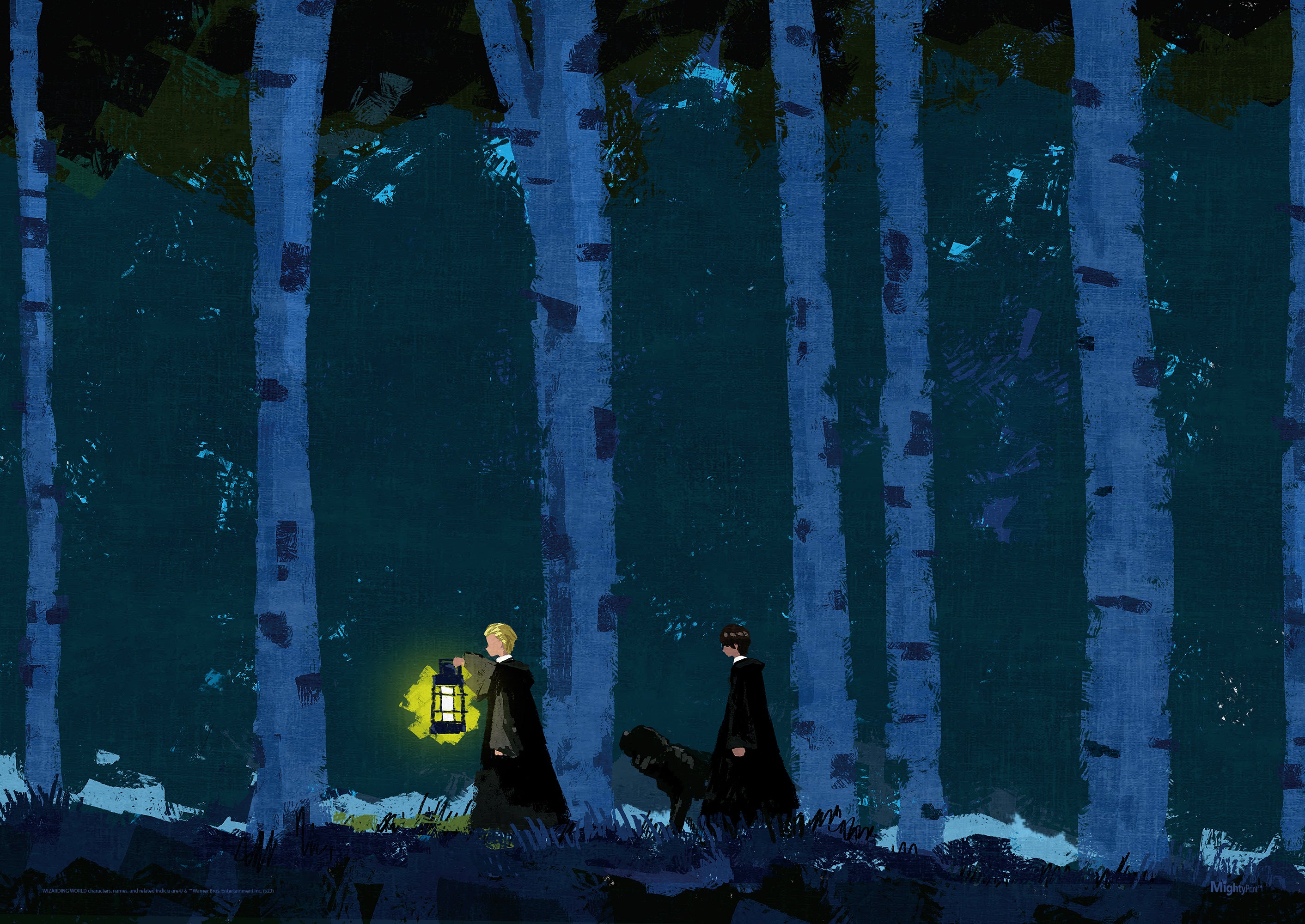 Harry Potter (Dark Forest with Harry and Malfoy) MightyPrint™ Wall Art MP24170893