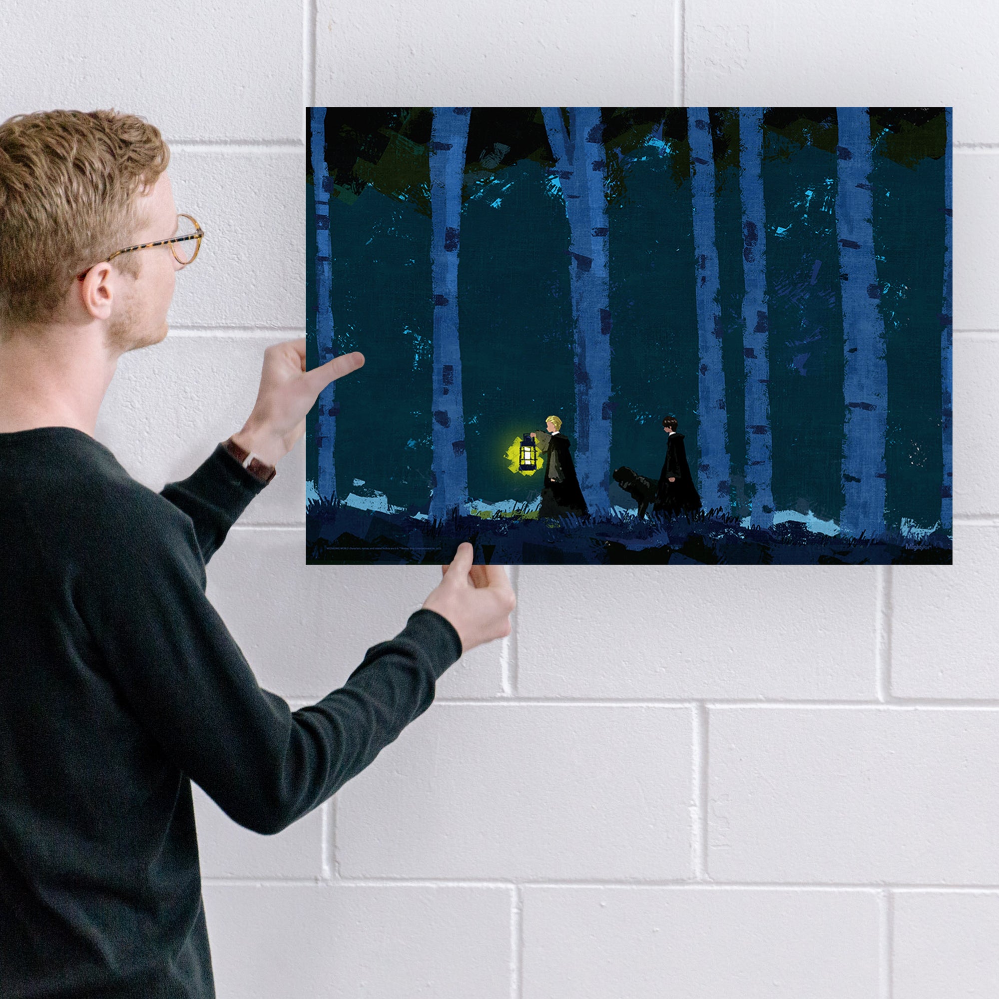 Harry Potter (Dark Forest with Harry and Malfoy) MightyPrint™ Wall Art MP24170893