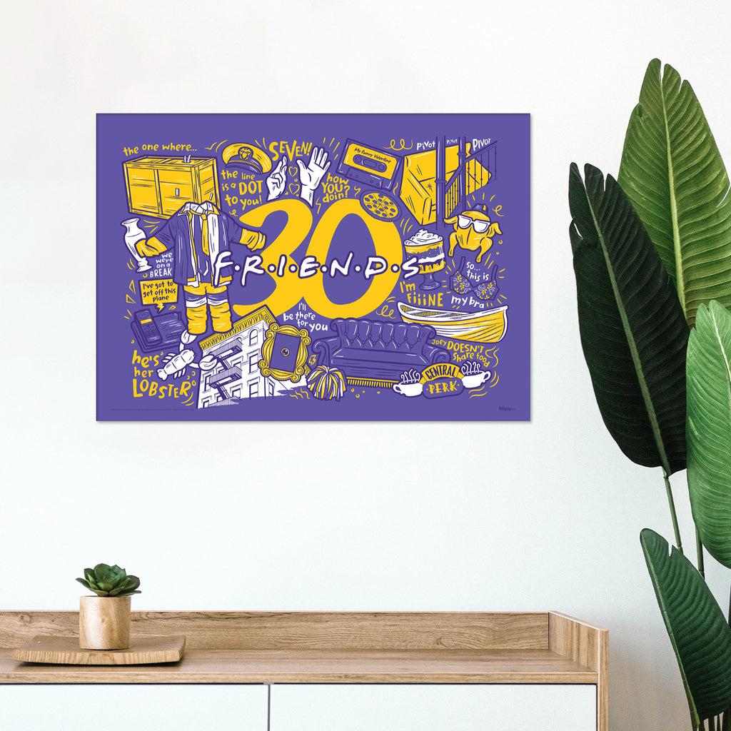 Friends: The Television Show 30th Anniversary (30th Anniversary) MightyPrint™ Wall Art MP24170941