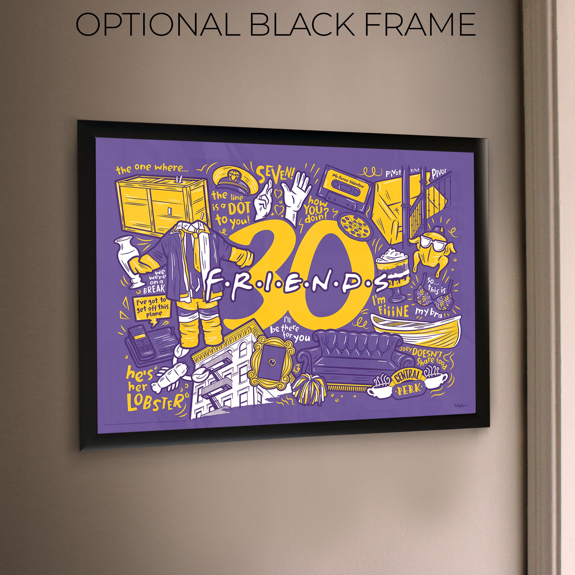 Friends: The Television Show 30th Anniversary (30th Anniversary) MightyPrint™ Wall Art MP24170941