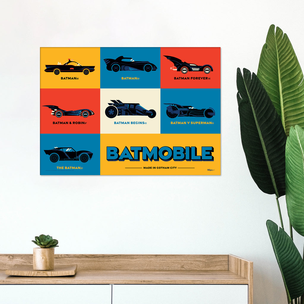 Batman 85th Anniversary (Batmobile Through Time) MightyPrint™ Wall Art MP24170972