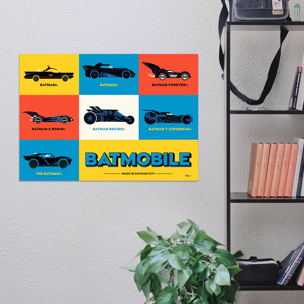 Batman 85th Anniversary (Batmobile Through Time) MightyPrint™ Wall Art MP24170972