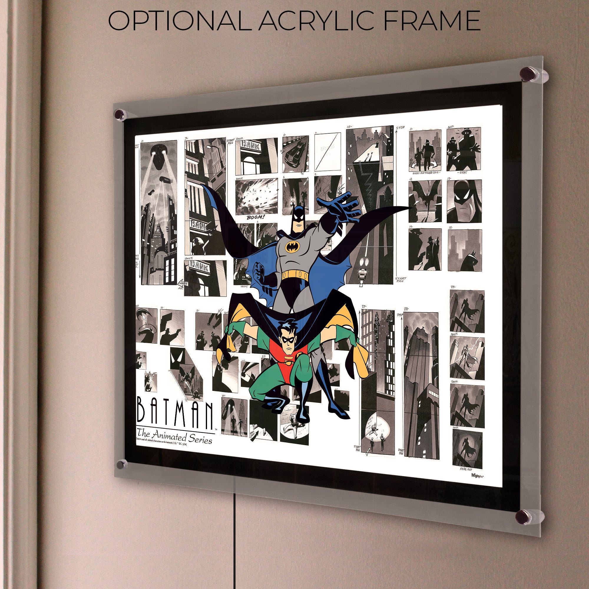 Batman 85th Anniversary (Batman The Animated Series - Storyboard) MightyPrint™ Wall Art MP24170974