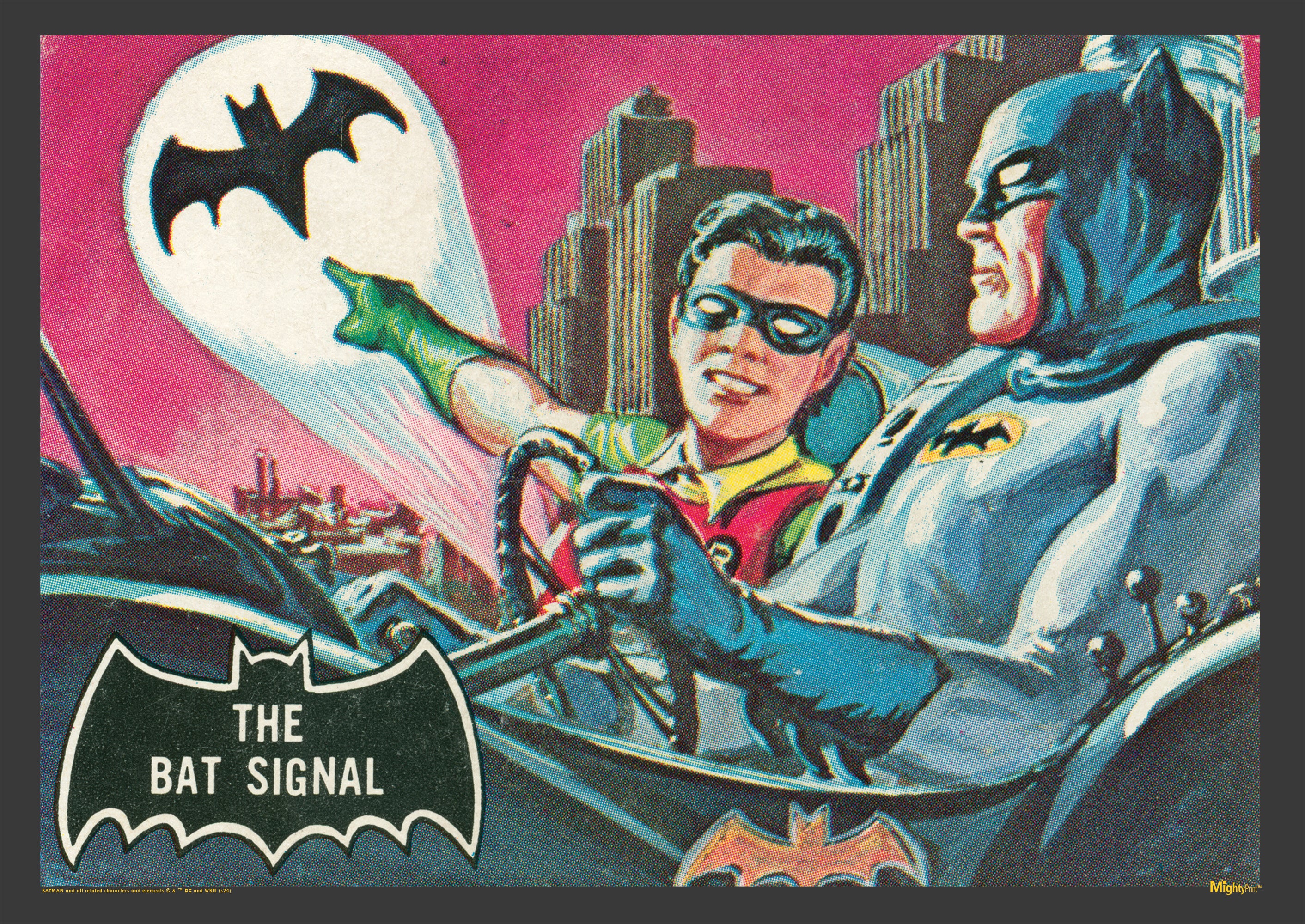 Batman 85th Anniversary (Batman 1966 Classic TV Series Bat Signal) MightyPrint™ Wall Art MP24170983