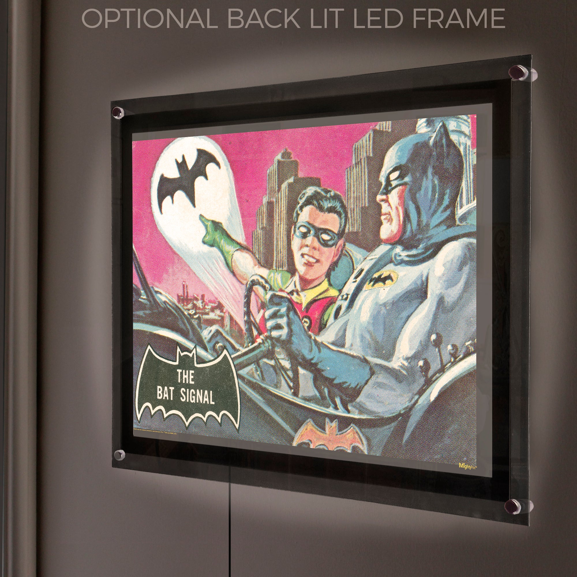 Batman 85th Anniversary (Batman 1966 Classic TV Series Bat Signal) MightyPrint™ Wall Art MP24170983