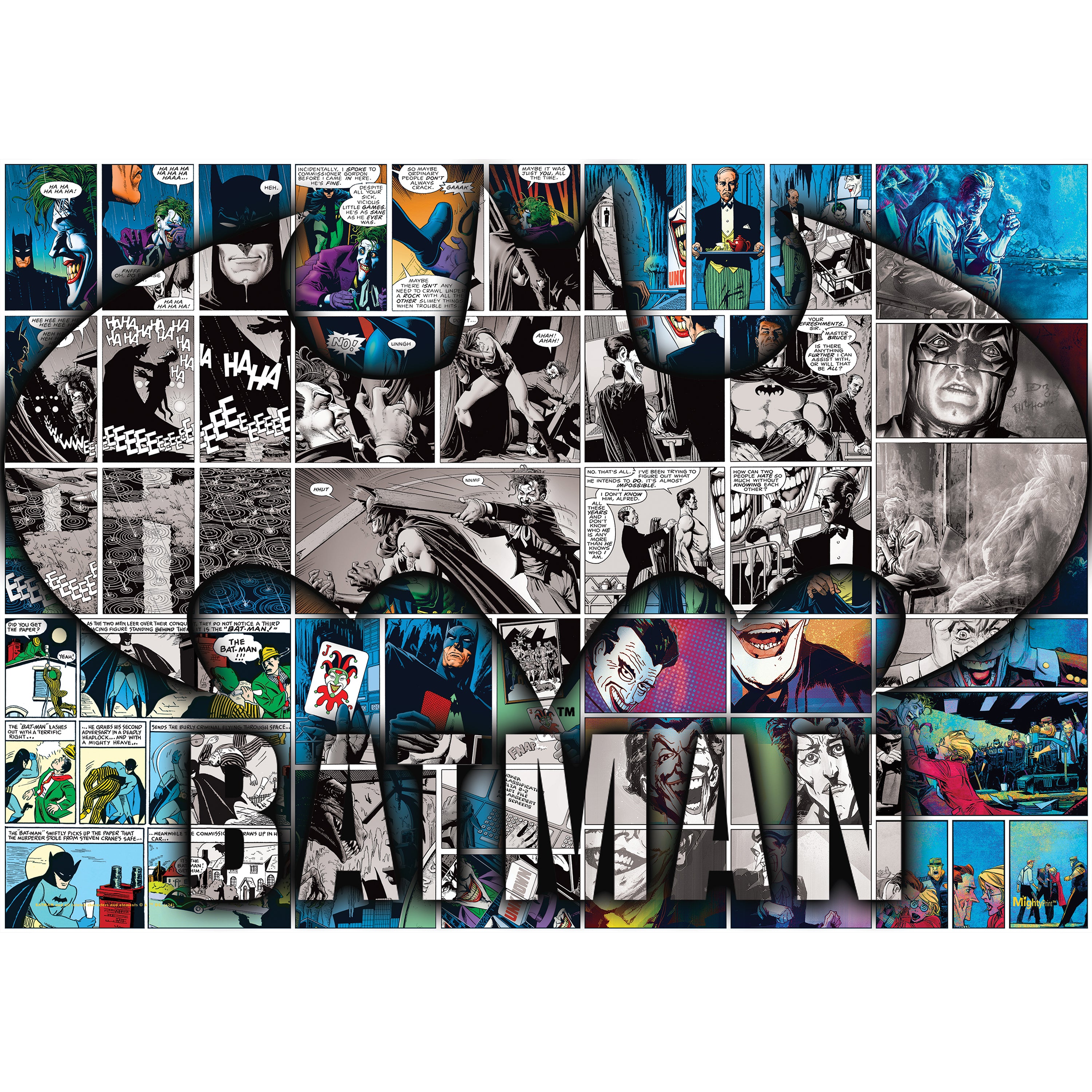 The Batman (Batman Comic Collage) MightyPrint™ Wall Art MP24170984