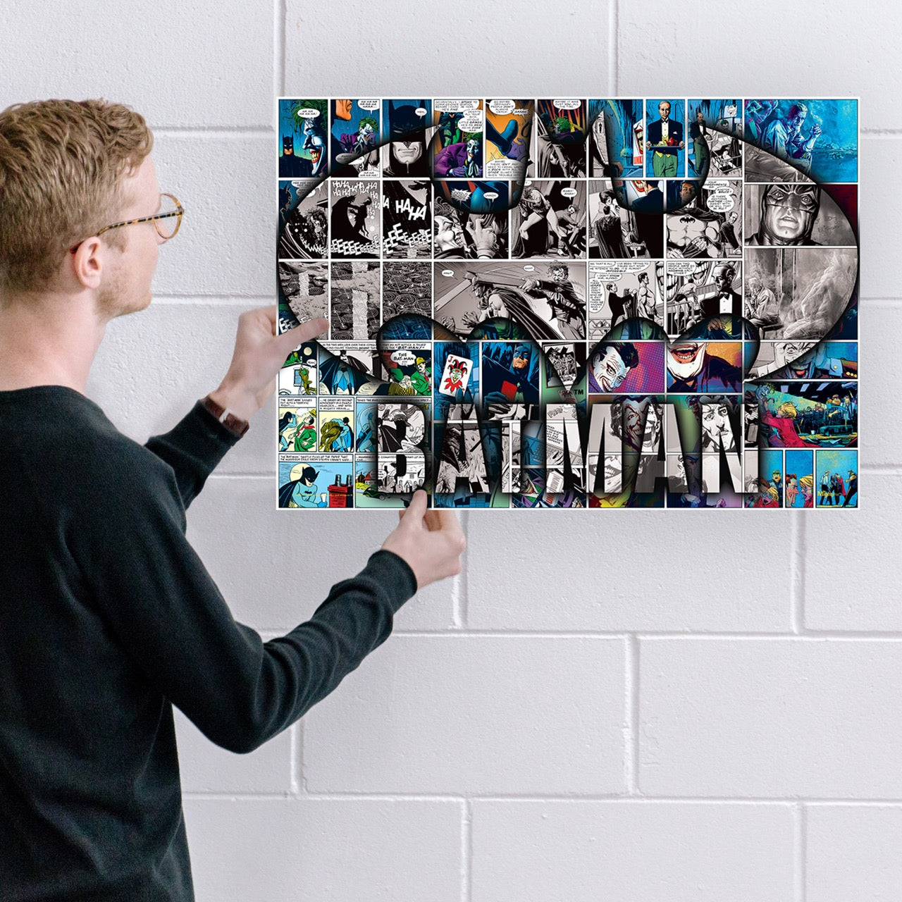 The Batman (Batman Comic Collage) MightyPrint™ Wall Art MP24170984