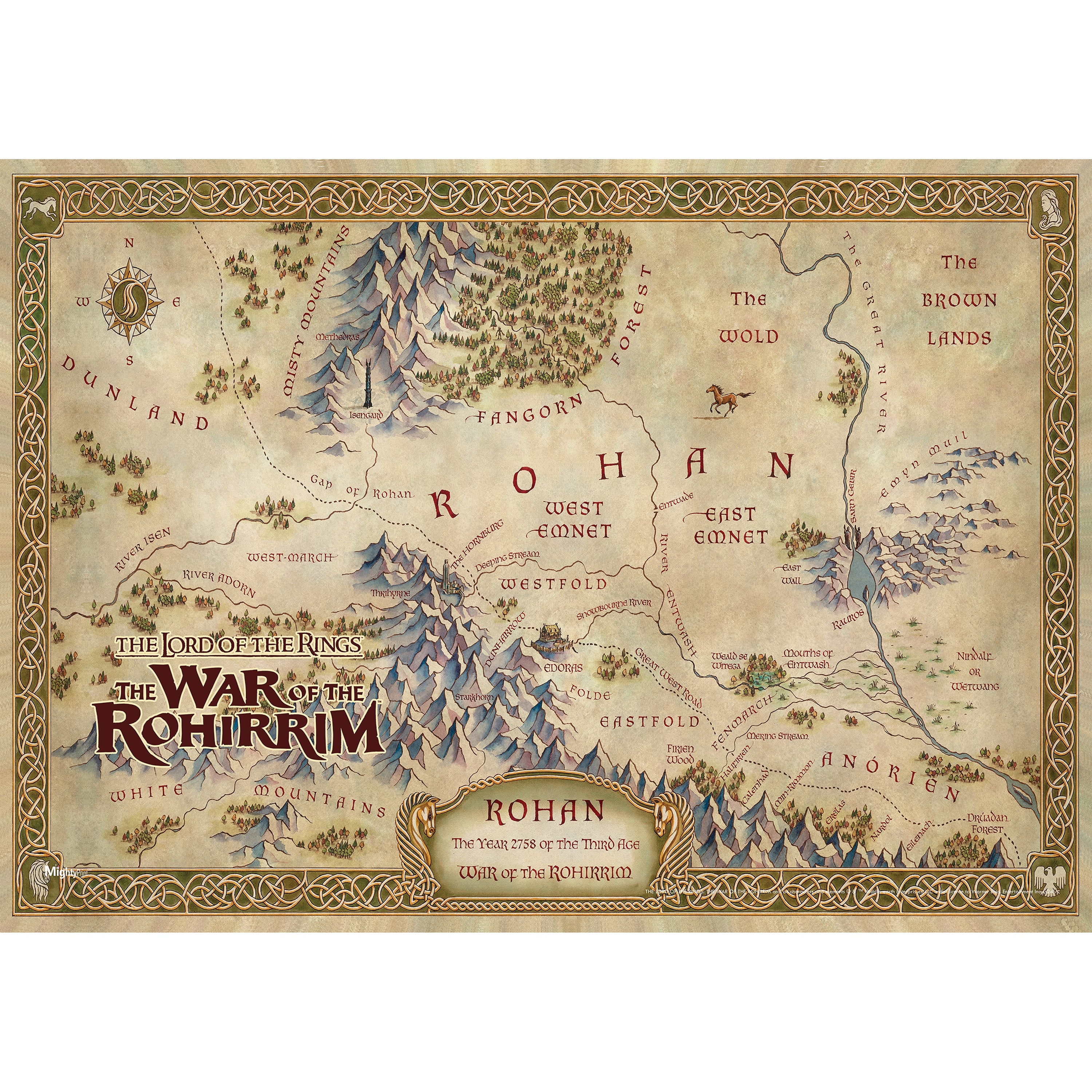 The Lord of the Rings: War of the Rohirrim (Rohan's Map) MightyPrint™ Wall Art MP24171011