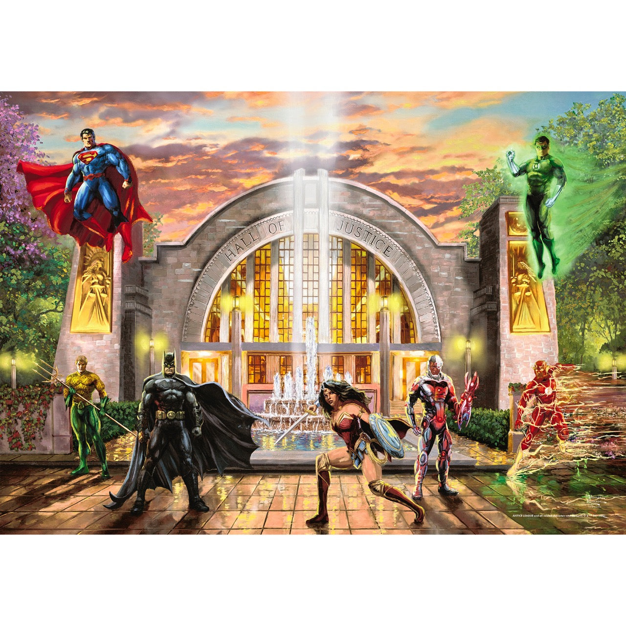 Justice League Thomas Kinkade Studios (Hall of Justice) MightyPrint™ Wall Art MP24171075