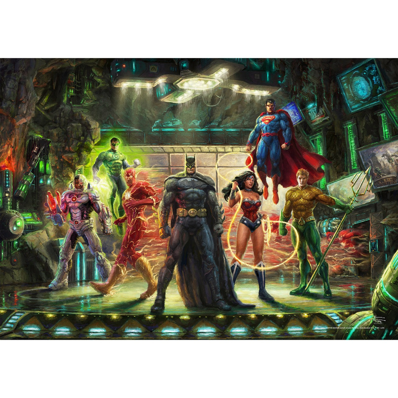 Justice League Thomas Kinkade Studios (The Call to Action) MightyPrint™ Wall Art MP24171076