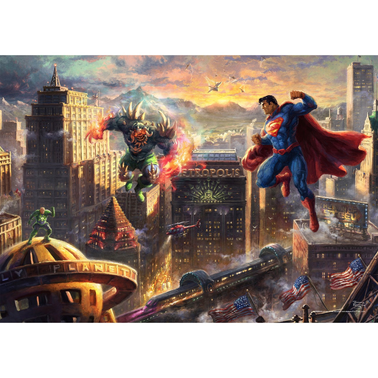 Superman Thomas Kinkade Studios (Man of Steel) MightyPrint™ Wall Art MP24171078