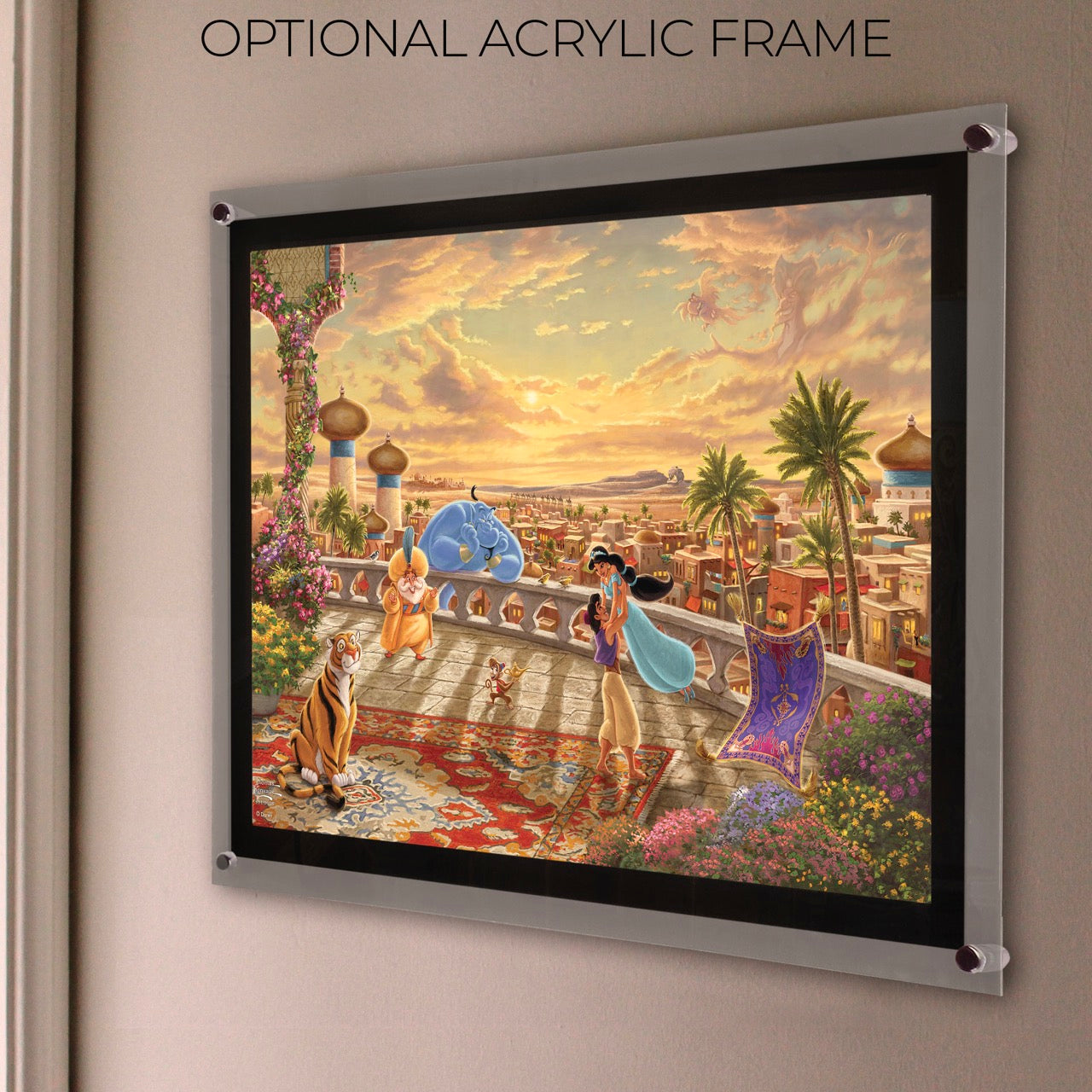 Disney (Aladdin & Jasmine Dancing in the Desert Sunset) MightyPrint™ Wall Art MP24171120