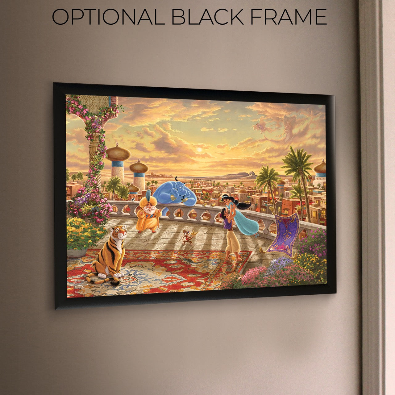 Disney (Aladdin & Jasmine Dancing in the Desert Sunset) MightyPrint™ Wall Art MP24171120