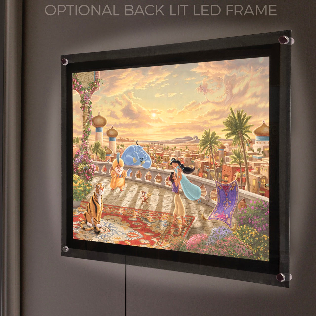 Disney (Aladdin & Jasmine Dancing in the Desert Sunset) MightyPrint™ Wall Art MP24171120