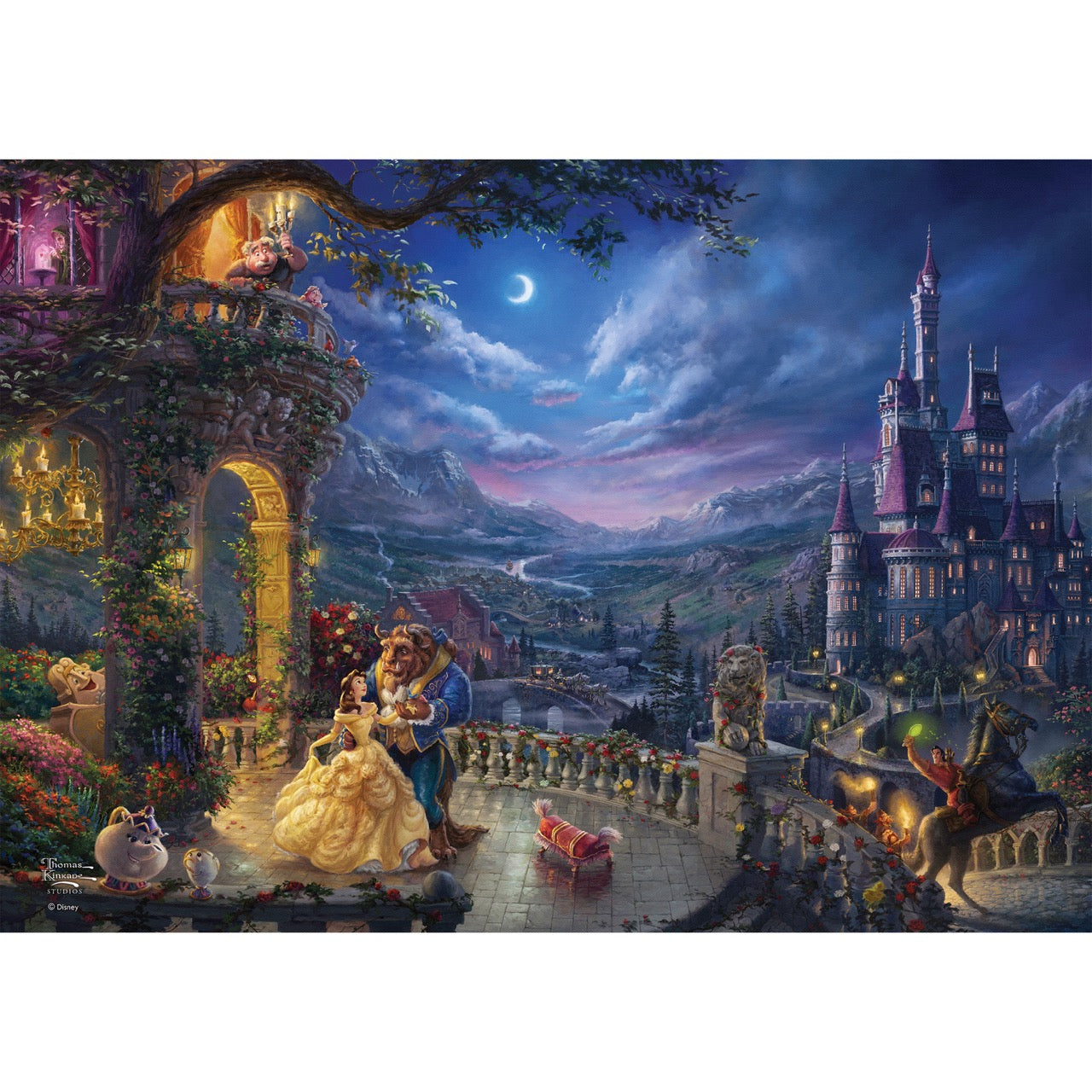 Disney (Beauty and the Beast Dancing in the Moonlight) MightyPrint™ Wall Art MP24171121