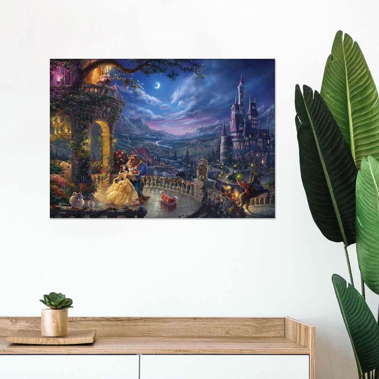 Disney (Beauty and the Beast Dancing in the Moonlight) MightyPrint™ Wall Art MP24171121