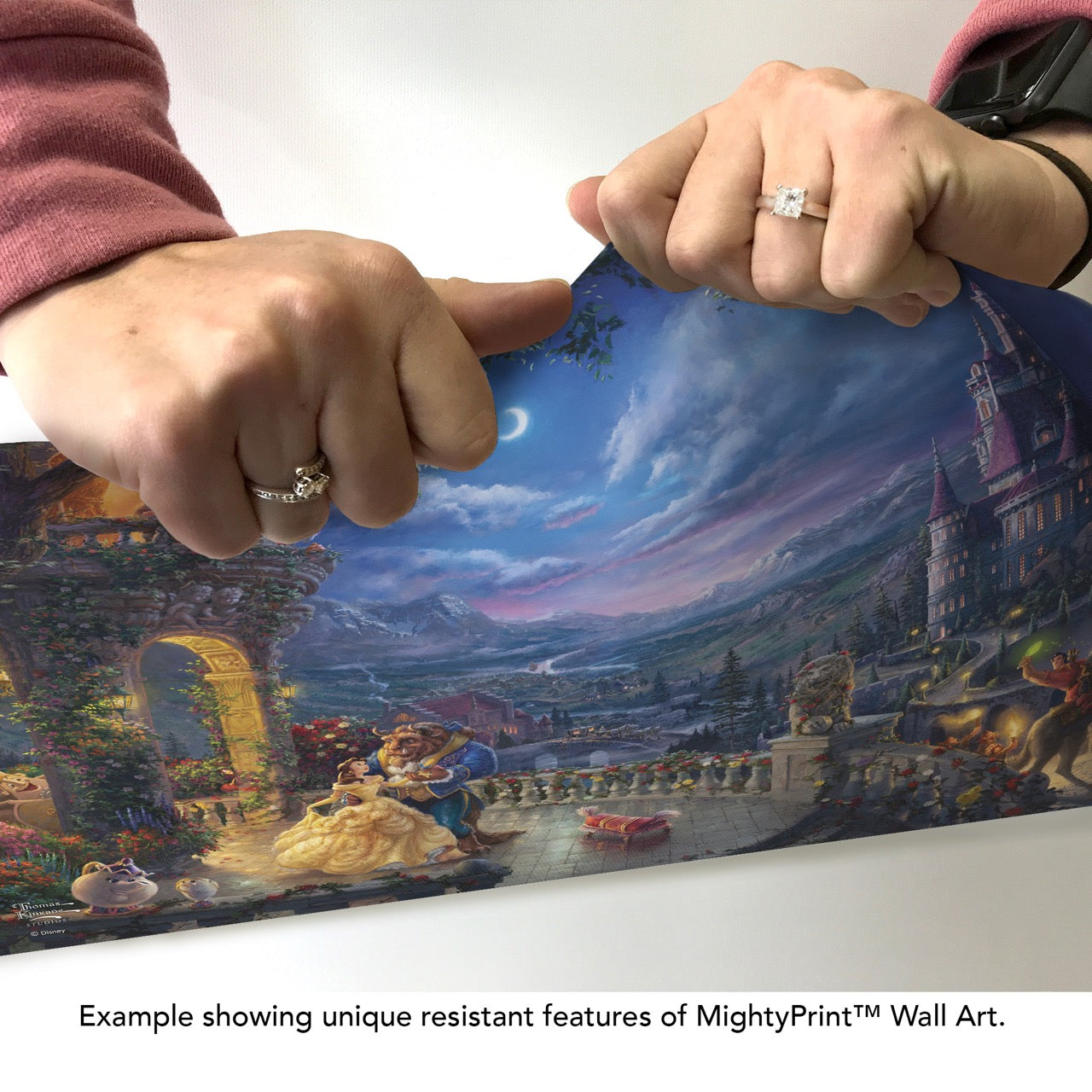 Disney (Beauty and the Beast Dancing in the Moonlight) MightyPrint™ Wall Art MP24171121