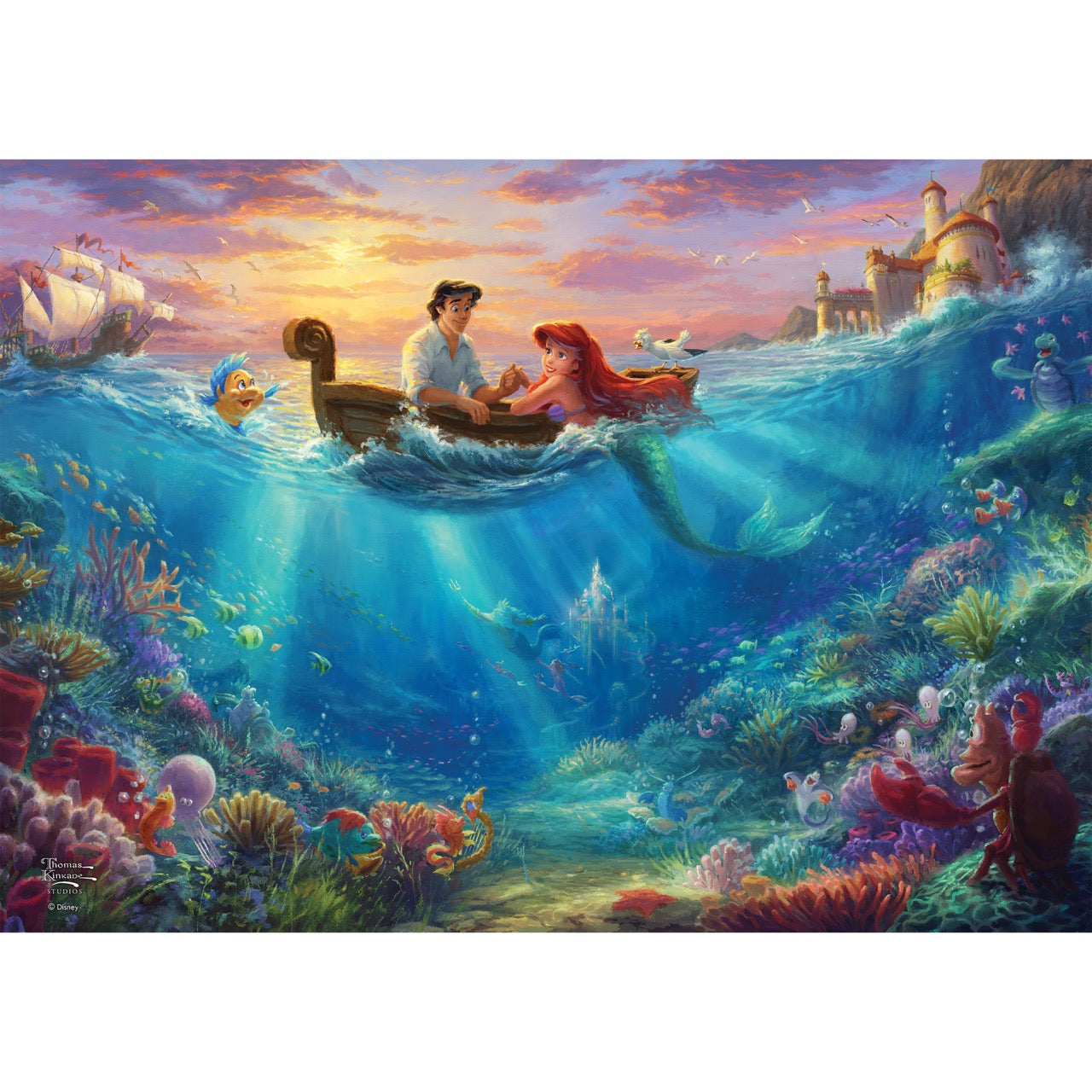 Disney (Little Mermaid Falling in Love) MightyPrint™ Wall Art MP24171127