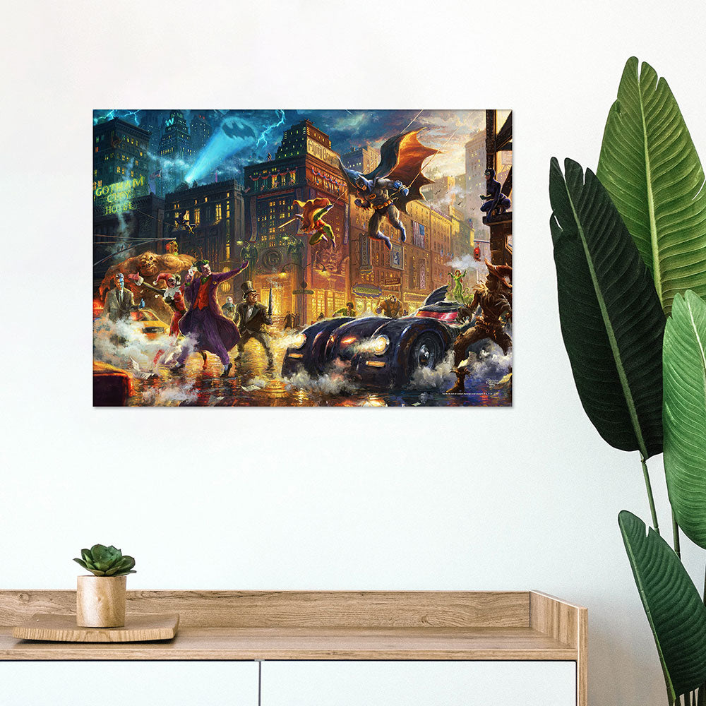 DC Comics Batman Thomas Kinkade Studios (Gotham City) 24 x 17 MightyPrint™ Wall Art MP24171166
