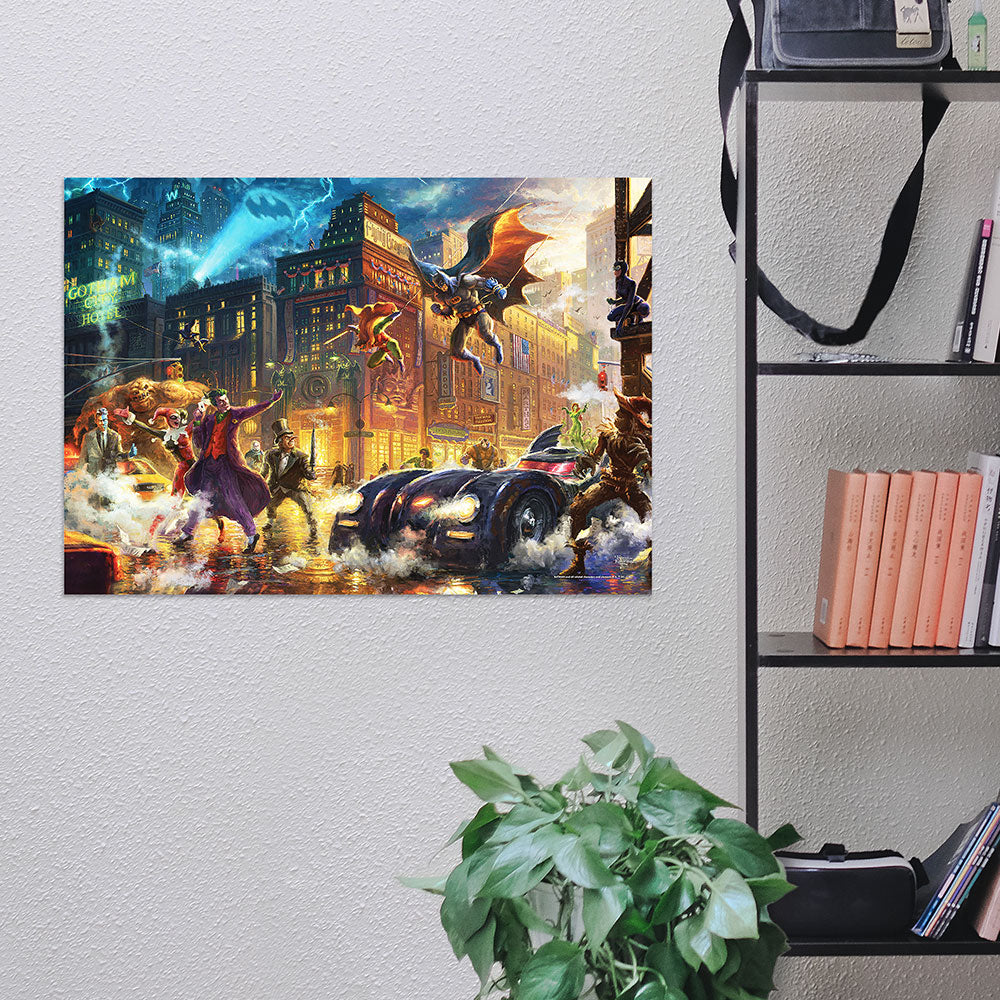 DC Comics Batman Thomas Kinkade Studios (Gotham City) 24 x 17 MightyPrint™ Wall Art MP24171166