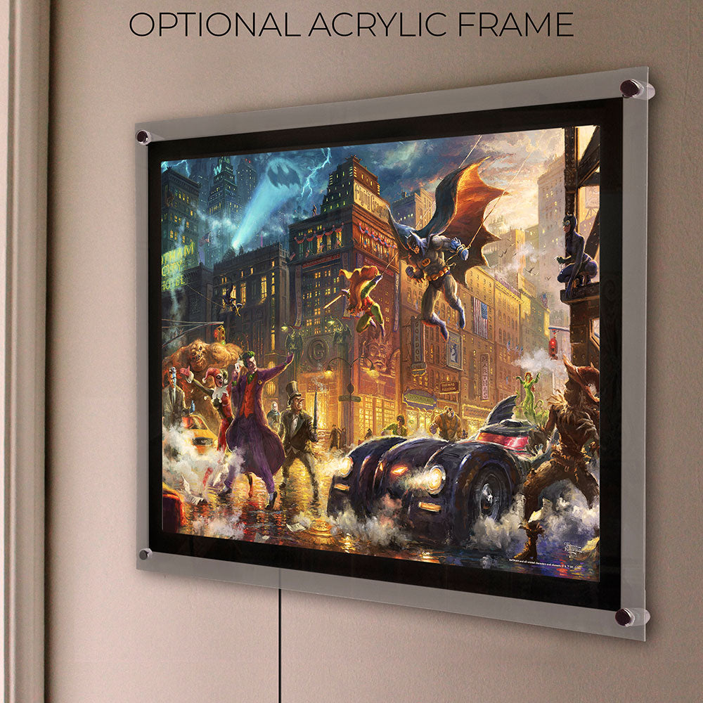 DC Comics Batman Thomas Kinkade Studios (Gotham City) 24 x 17 MightyPrint™ Wall Art MP24171166