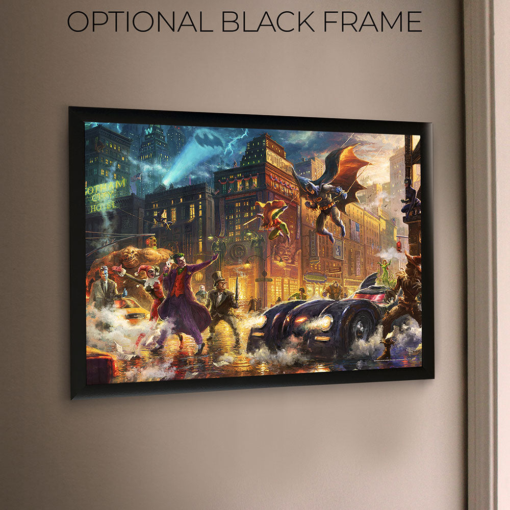 DC Comics Batman Thomas Kinkade Studios (Gotham City) 24 x 17 MightyPrint™ Wall Art MP24171166