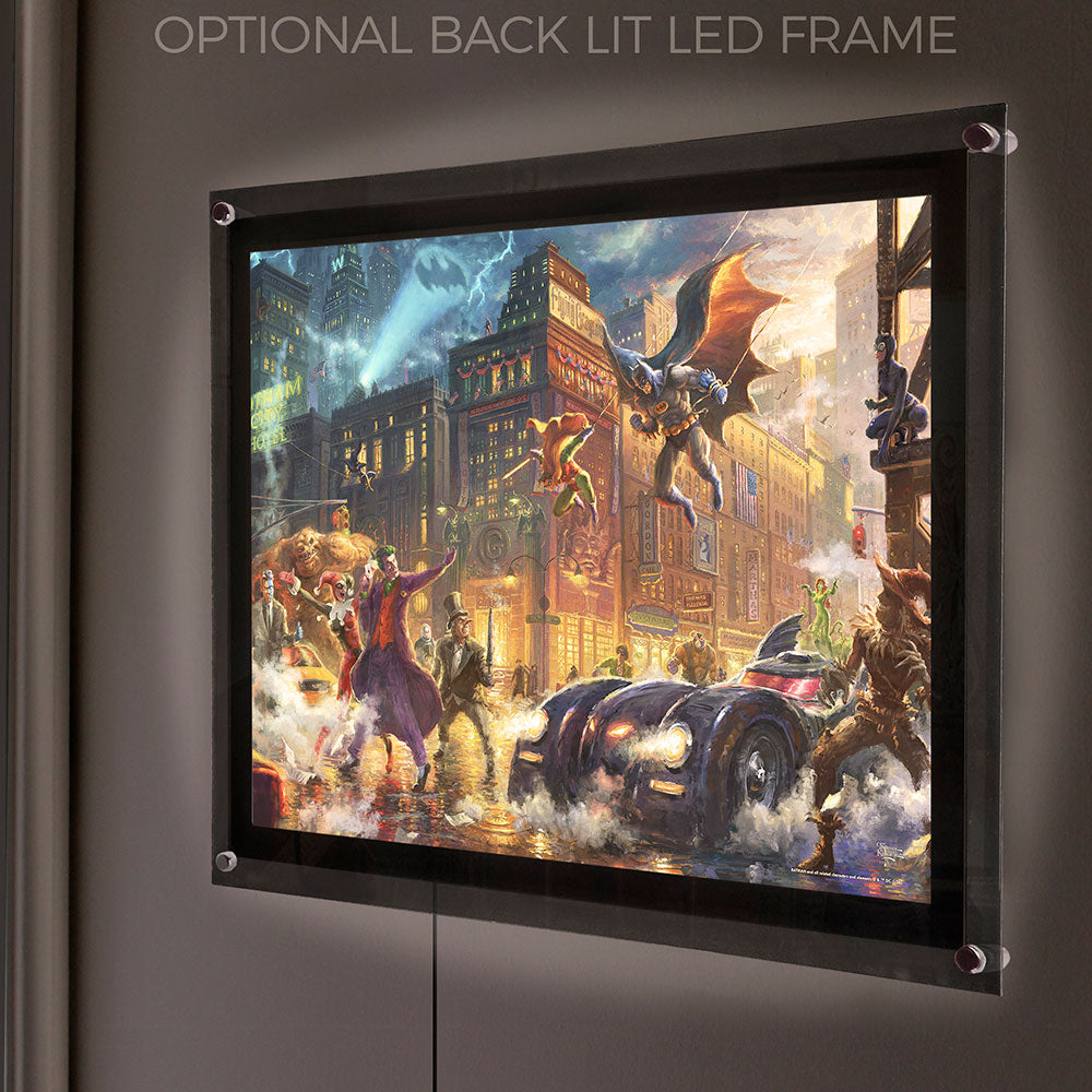 DC Comics Batman Thomas Kinkade Studios (Gotham City) 24 x 17 MightyPrint™ Wall Art MP24171166