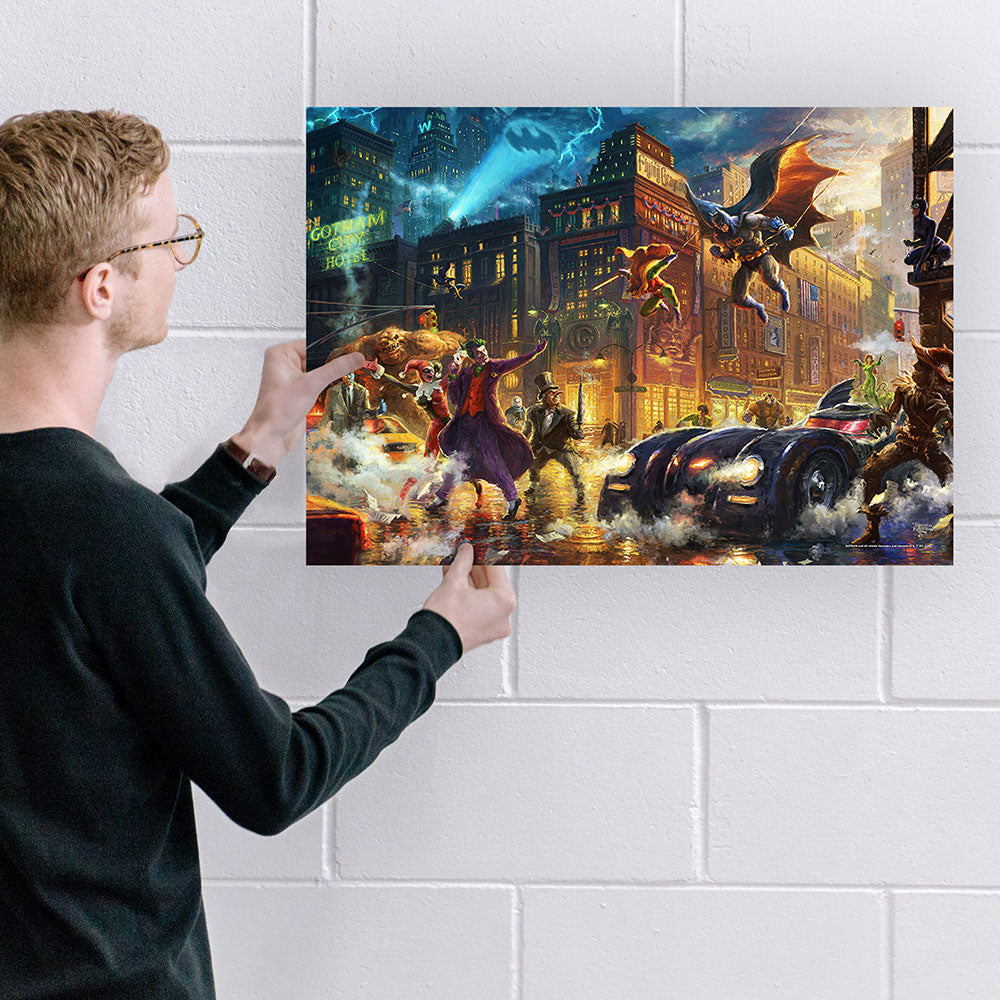 DC Comics Batman Thomas Kinkade Studios (Gotham City) 24 x 17 MightyPrint™ Wall Art MP24171166