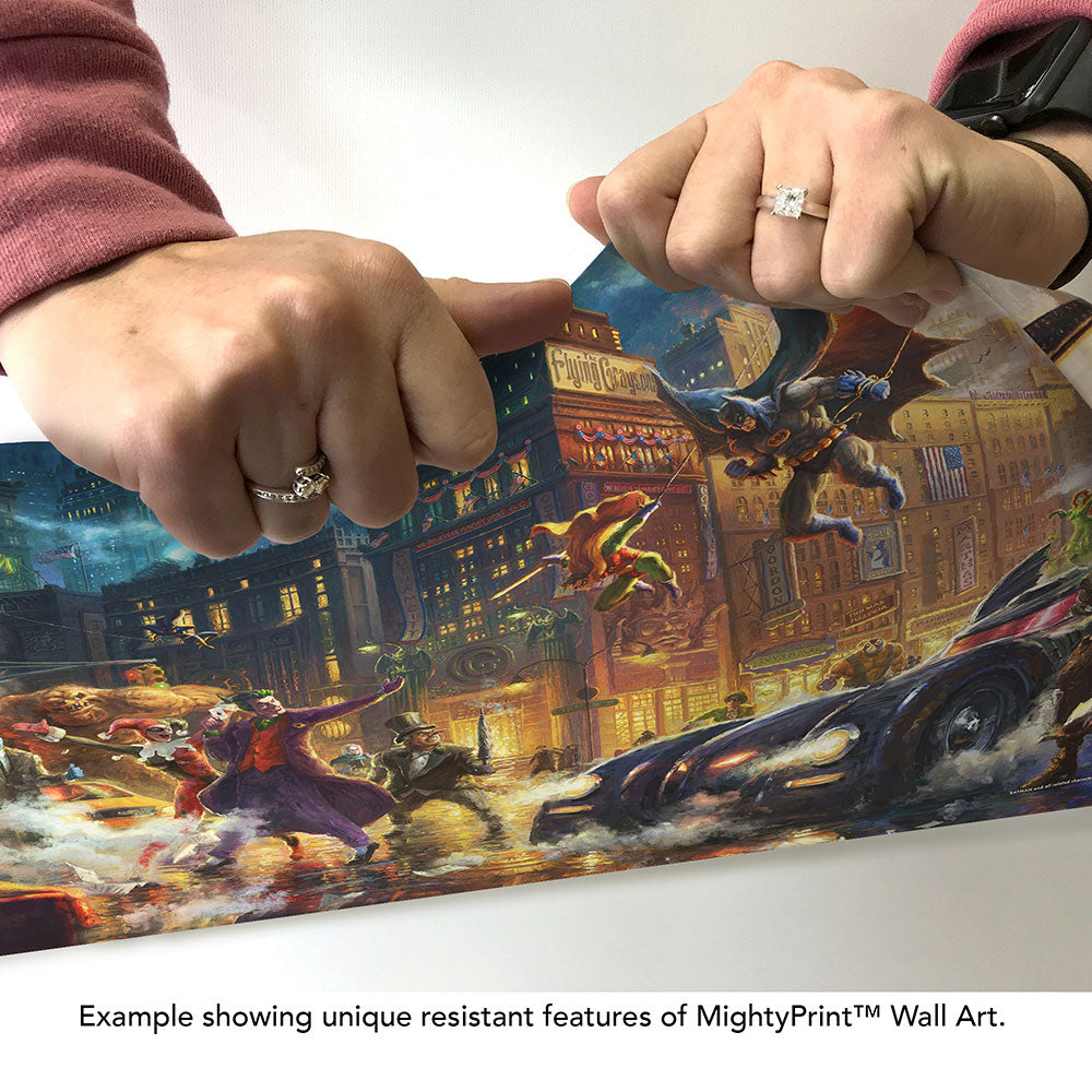 DC Comics Batman Thomas Kinkade Studios (Gotham City) 24 x 17 MightyPrint™ Wall Art MP24171166