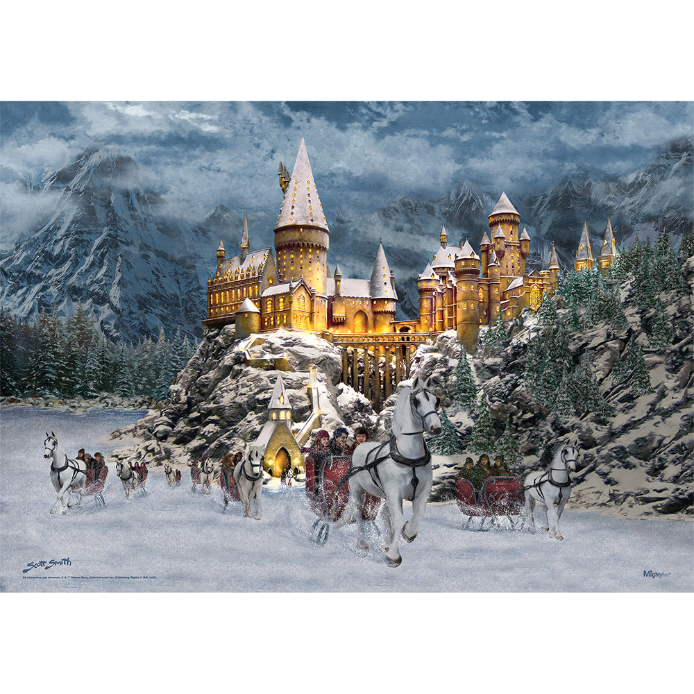 Harry Potter Thomas Kinkade Studios (Hogwarts Castle in Winter by Scott Smith) 24 x 17 MightyPrint™ Wall Art MP24171167