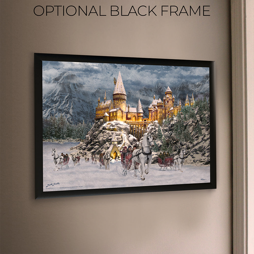 Harry Potter Thomas Kinkade Studios (Hogwarts Castle in Winter by Scott Smith) 24 x 17 MightyPrint™ Wall Art MP24171167