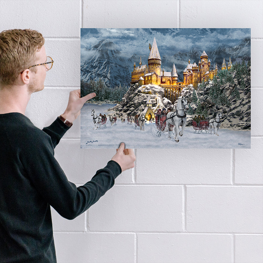 Harry Potter Thomas Kinkade Studios (Hogwarts Castle in Winter by Scott Smith) 24 x 17 MightyPrint™ Wall Art MP24171167