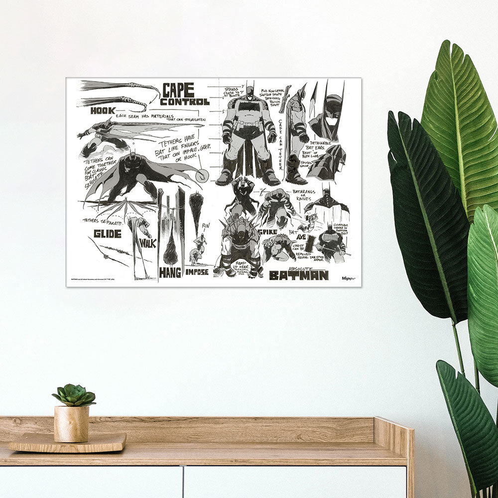 Absolute Batman (Design Sketches) 24” x 17” MightyPrint™ Wall Art MP24171185