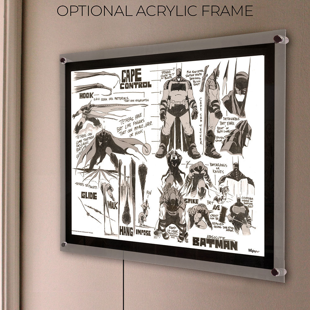 Absolute Batman (Design Sketches) 24” x 17” MightyPrint™ Wall Art MP24171185