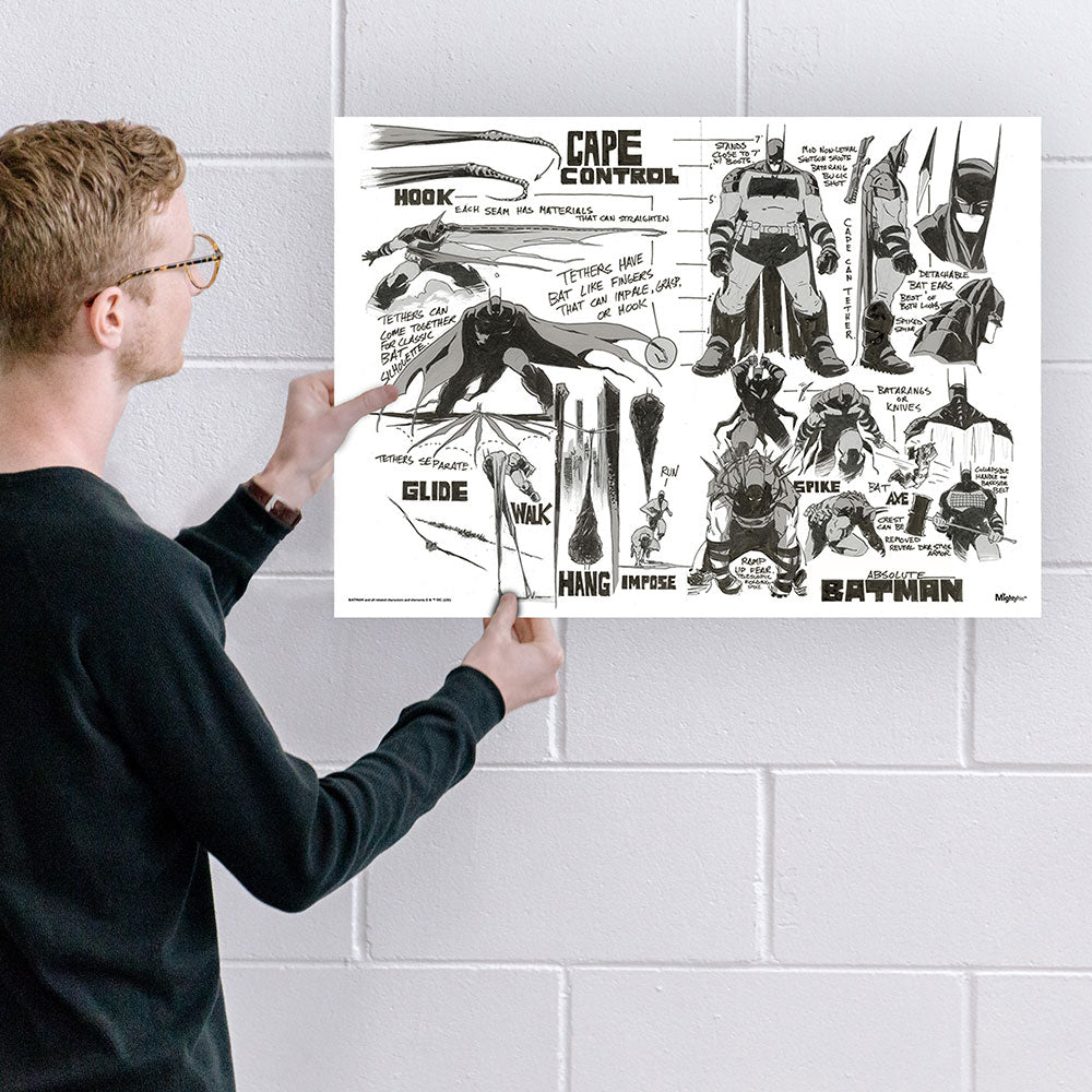 Absolute Batman (Design Sketches) 24” x 17” MightyPrint™ Wall Art MP24171185