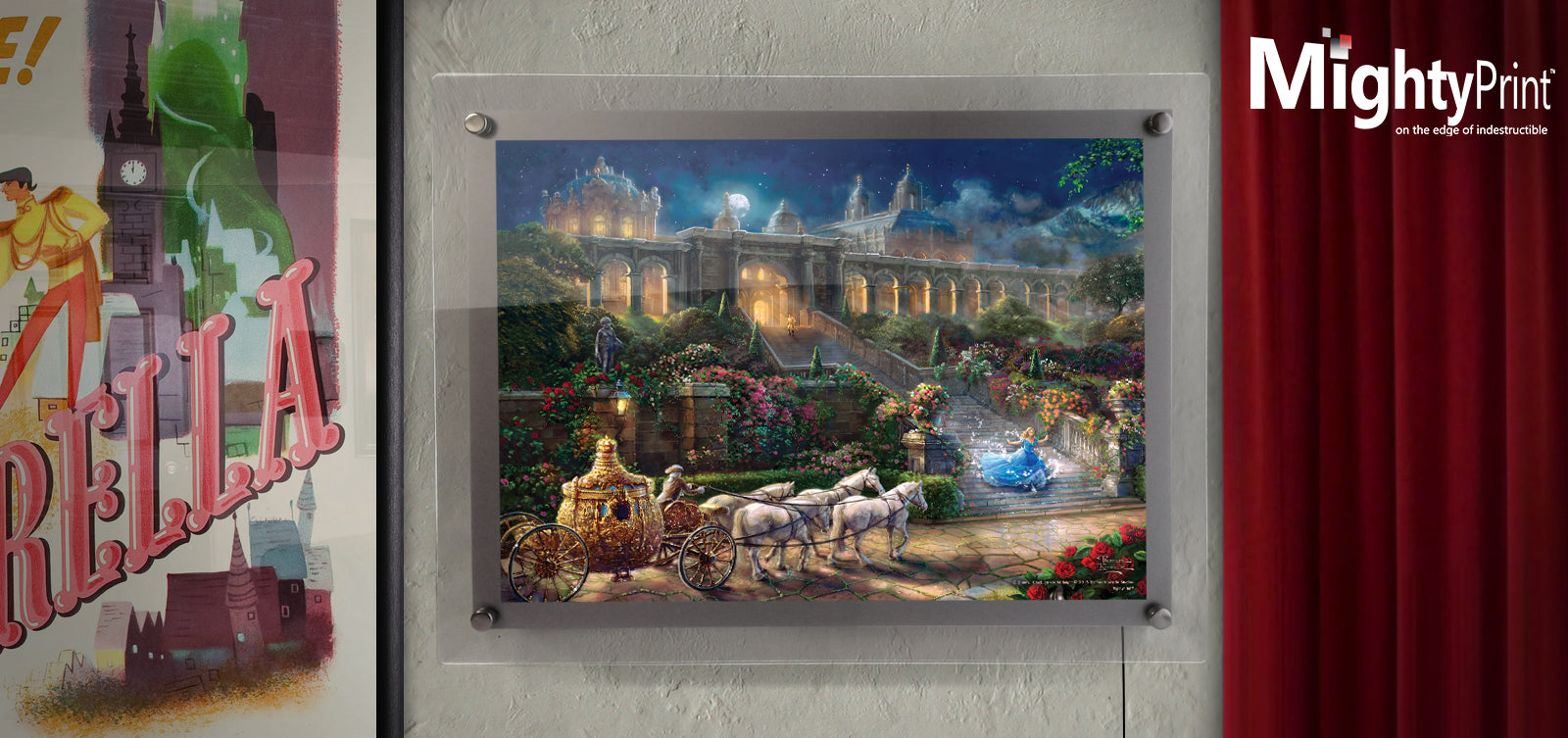 Disney (Cinderella - Clock Strikes Midnight) MightyPrint™ Wall Art with Back-Lit Frame MPLED14100142
