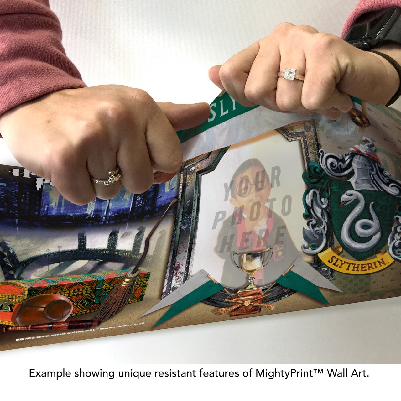 Harry Potter (Slytherin - Add Your Photo!) 12" x 8" MightyPrint™ Wall Art MPU120850204