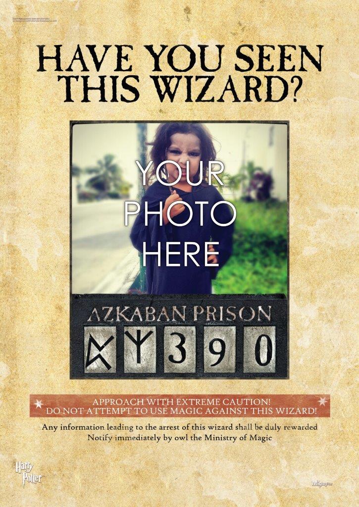 Harry Potter (Wanted Wizard  - Add Your Photo!) MightyPrint™ Wall Art MPU17240176