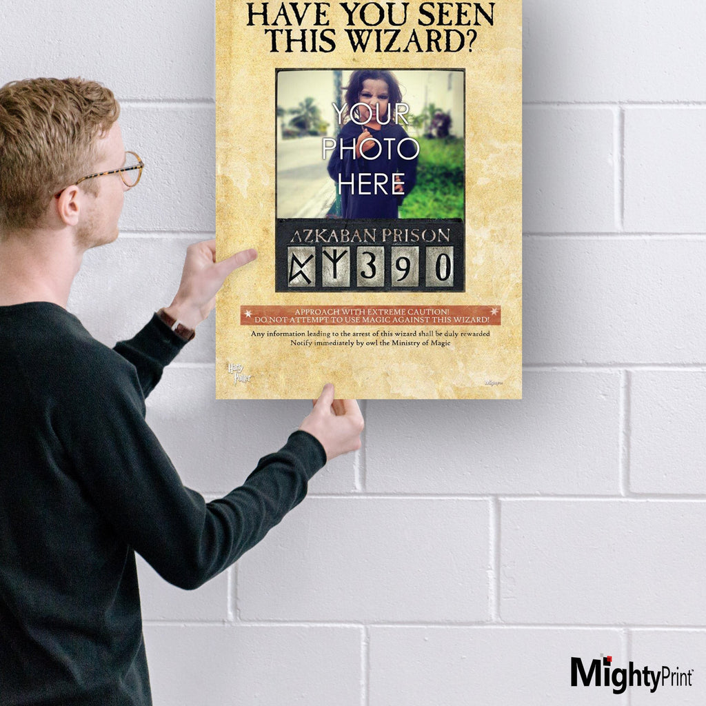 Harry Potter (Wanted Wizard  - Add Your Photo!) MightyPrint™ Wall Art MPU17240176