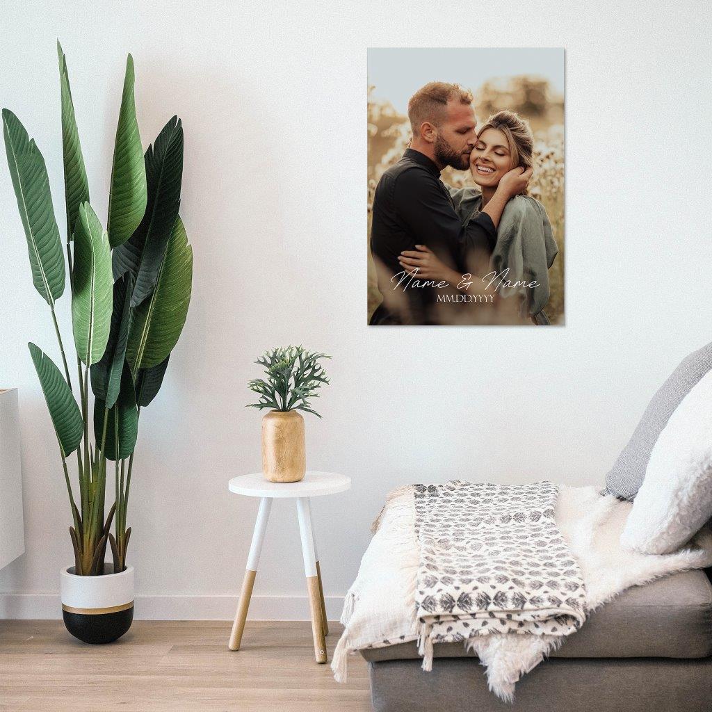 Trend Setters Original (Photo Wedding Sign) Personalized MightyPrint™ Wall Art MPU17241109