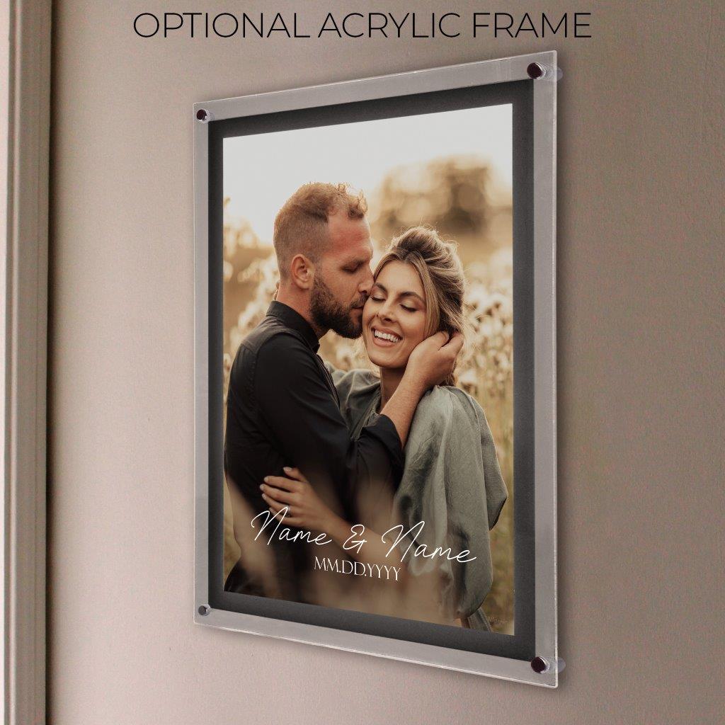 Trend Setters Original (Photo Wedding Sign) Personalized MightyPrint™ Wall Art MPU17241109