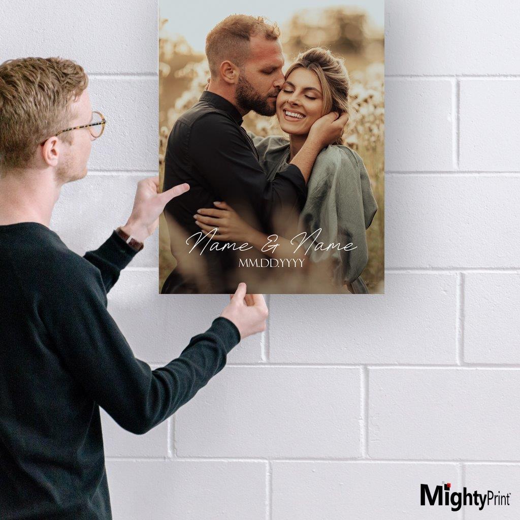 Trend Setters Original (Photo Wedding Sign) Personalized MightyPrint™ Wall Art MPU17241109