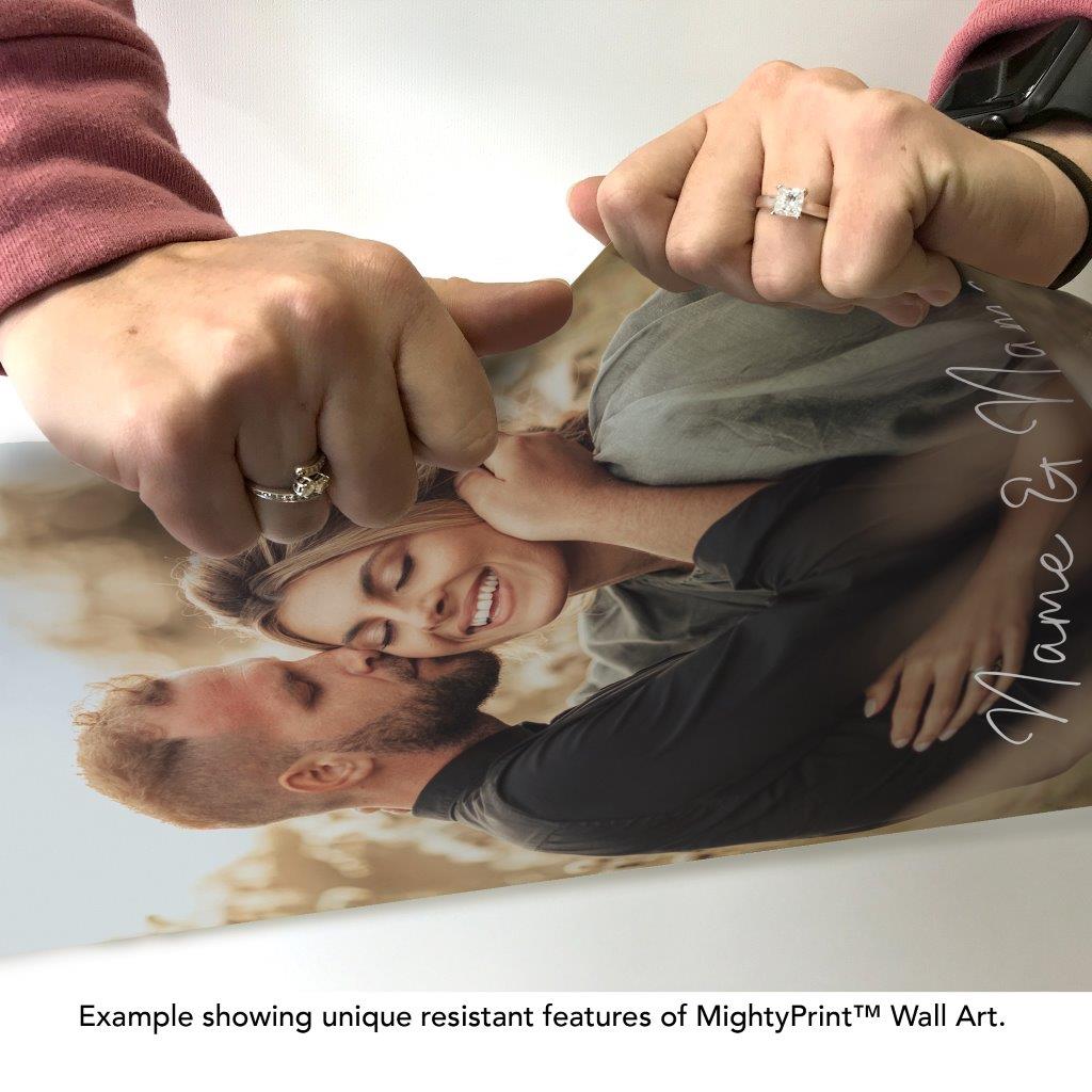 Trend Setters Original (Photo Wedding Sign) Personalized MightyPrint™ Wall Art MPU17241109