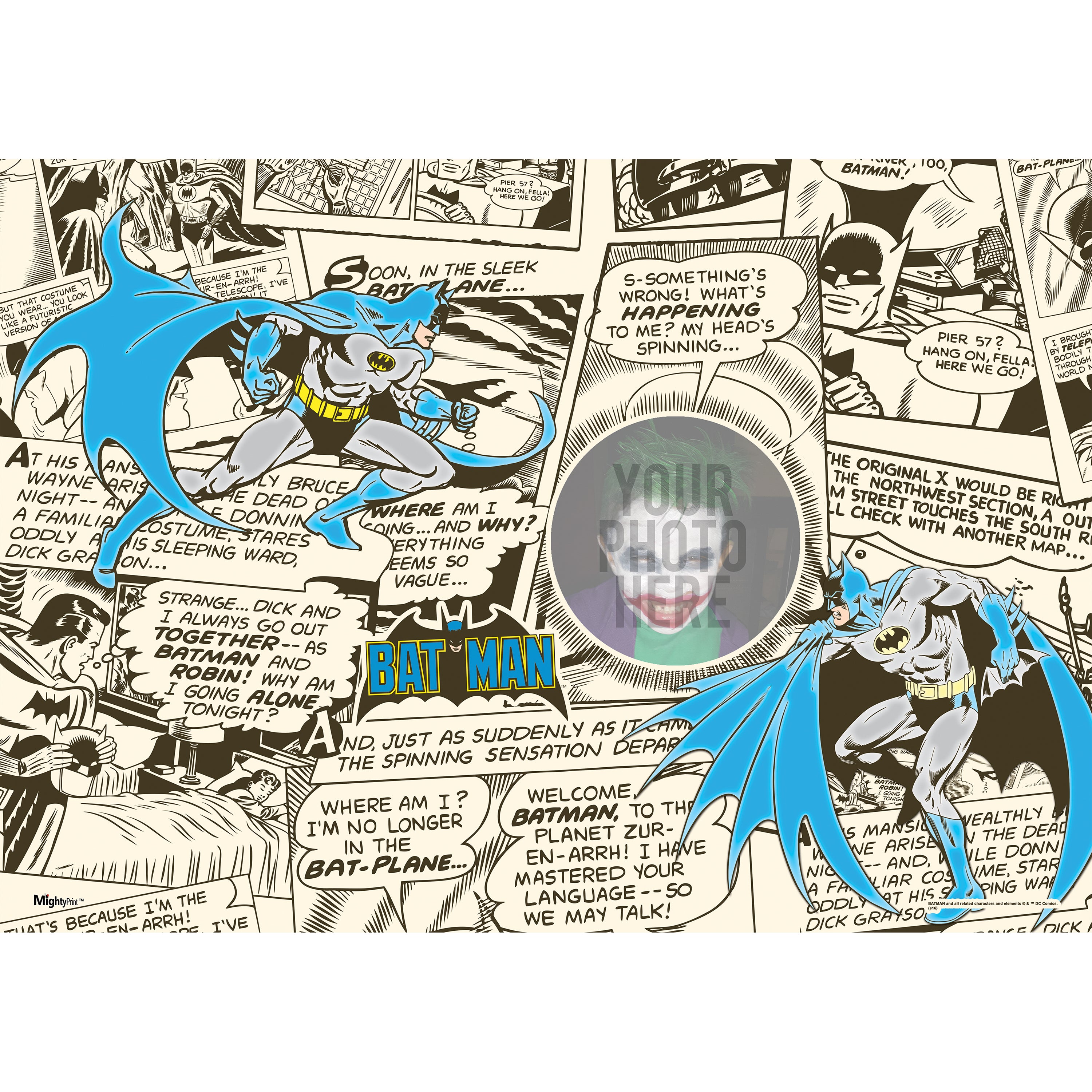 DC Comics (Batman - Add Your Photo!) MightyPrint™ Wall Art MPU24170211