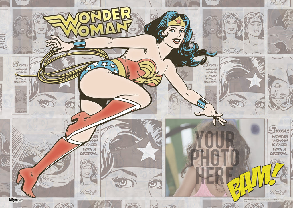 DC Comics (Wonder Woman - Add Your Photo!) MightyPrint™ Wall Art MPU24170212