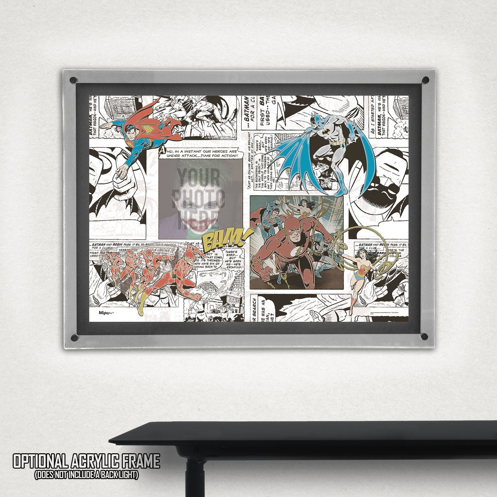 DC Comics (Justice League - Add Your Photo!) MightyPrint™ Wall Art MPU24170213