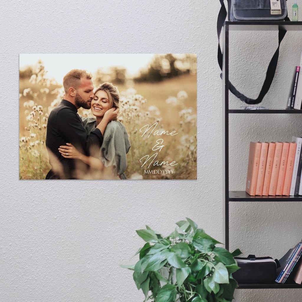 Trend Setters Original (Photo Wedding Sign) Personalized MightyPrint™ Wall Art MPU24171110