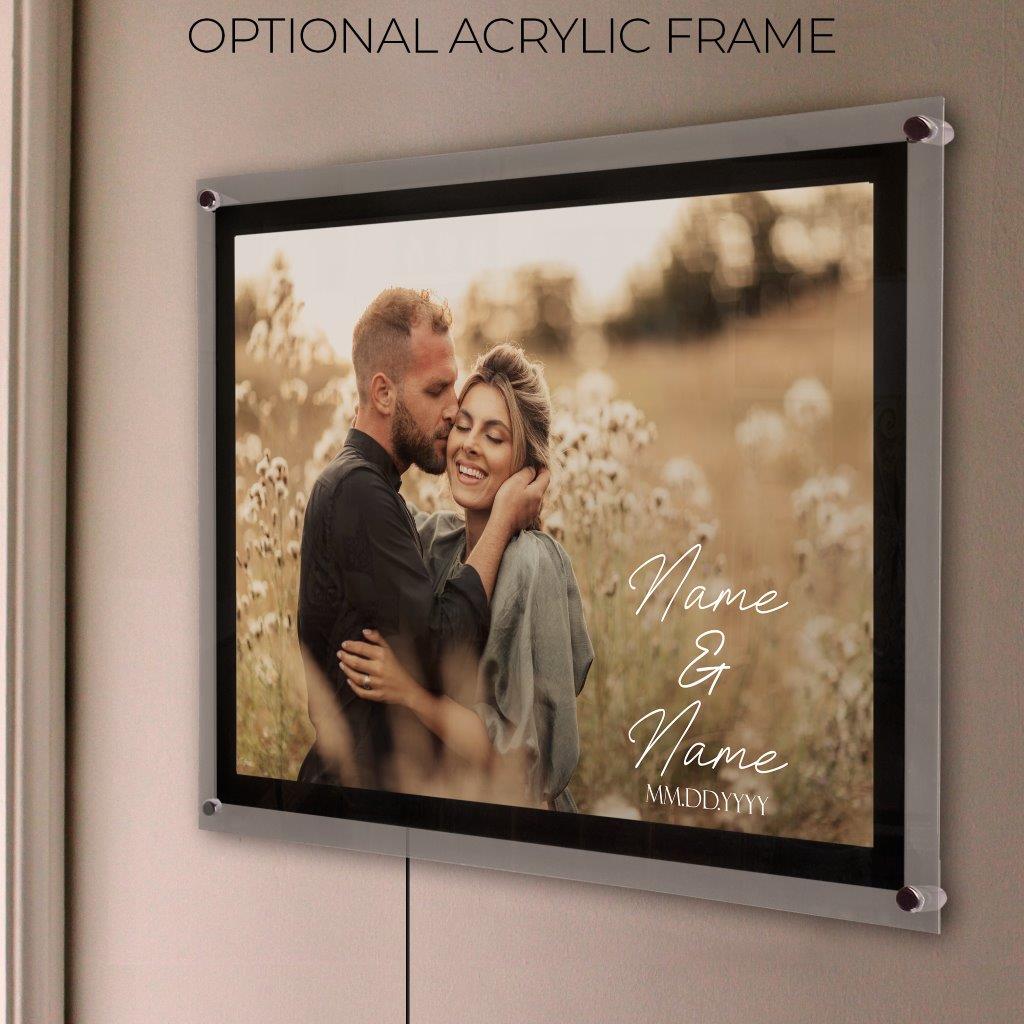 Trend Setters Original (Photo Wedding Sign) Personalized MightyPrint™ Wall Art MPU24171110