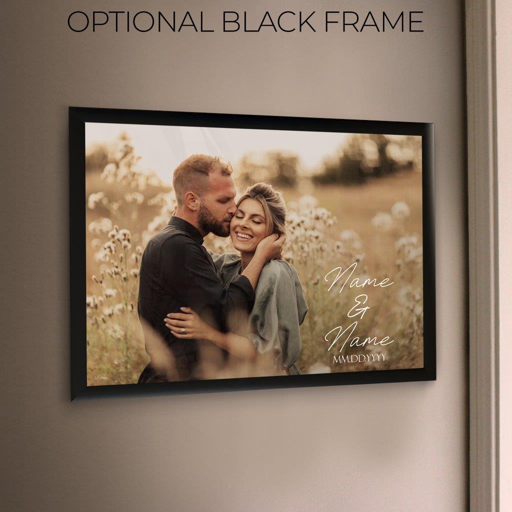 Trend Setters Original (Photo Wedding Sign) Personalized MightyPrint™ Wall Art MPU24171110