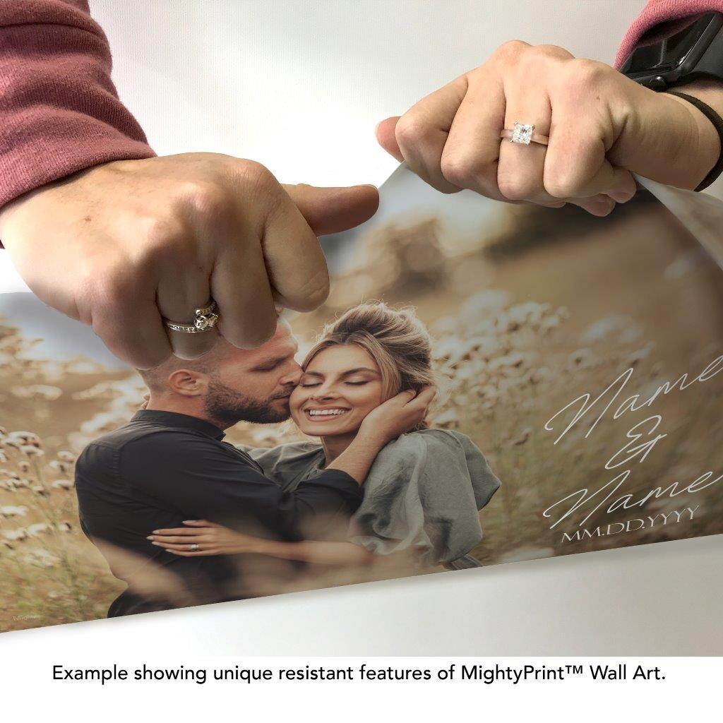 Trend Setters Original (Photo Wedding Sign) Personalized MightyPrint™ Wall Art MPU24171110
